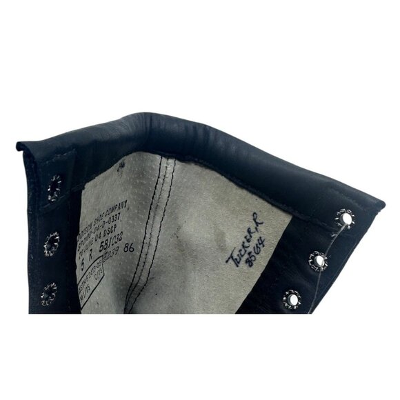 Vtg Addison Military Men Black Sz 5 Boots 581032 USA New Punk Grunge Police Tag - Picture 7 of 14